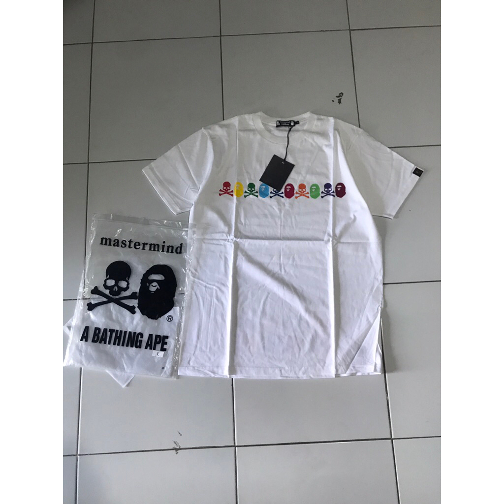 Tshirt bape x mastermind original