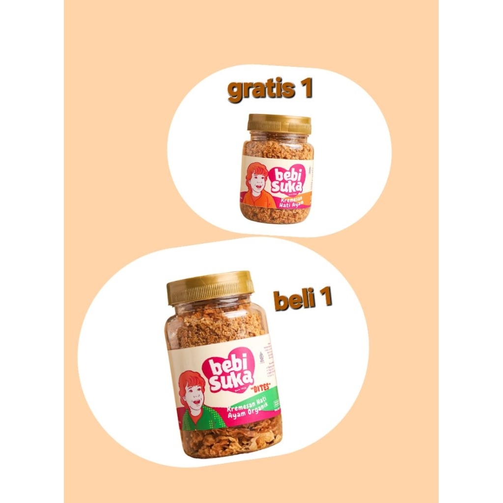 

kremesan hati ayam organik beli 1 gratis kremesan hati ayam original 1