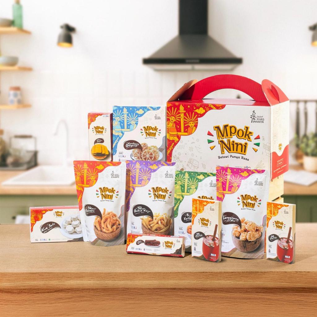 

MPOK NINI - Paket Bejibun Oleh-Oleh Khas Jakarta Premium - Box Premium Full Color - Oleh-Oleh Jakarta