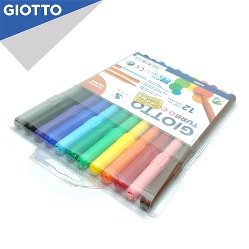 

Giotto Spidol Warna Turbo Color Set 12/24 Warna (Mudah Dicuci, Aman Untuk Anak,tutup anti sedak)