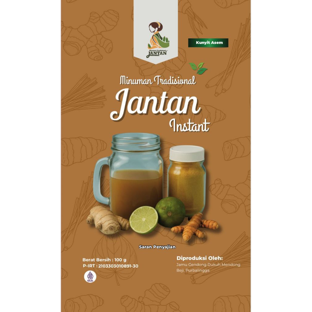 

Jamu Serbuk Rasa Kunyit Asem 100gr