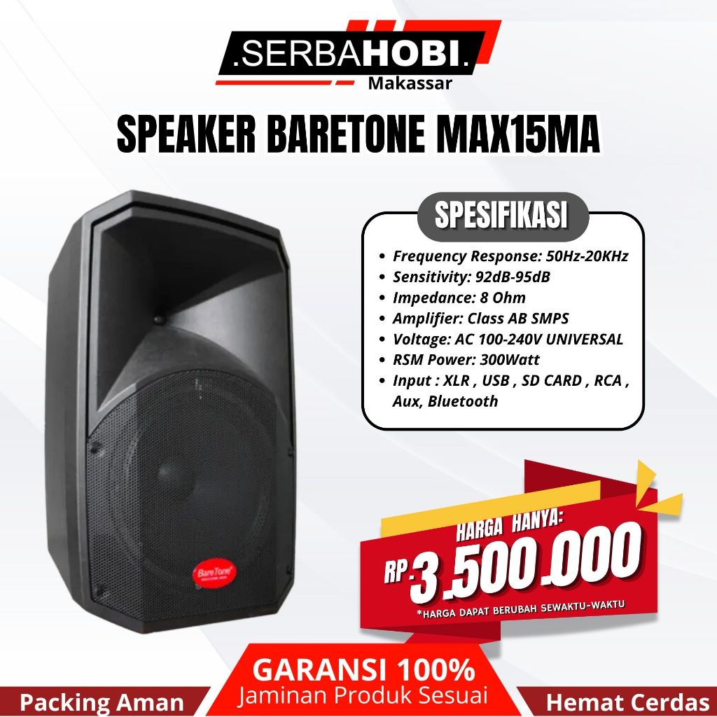 Speaker Aktif Baretone MAX15MA Original Sound