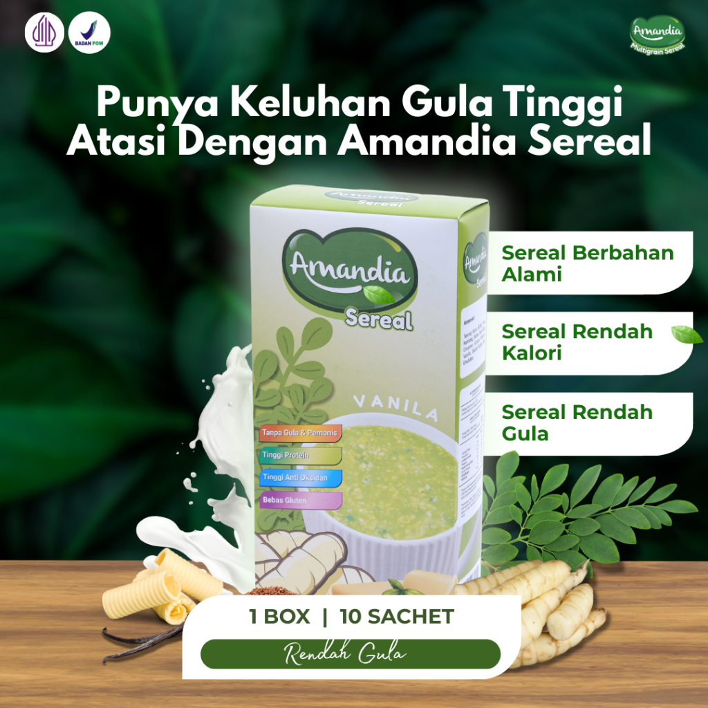 

Amandia Sereal Makanan Sehat Solusi Bantu Jaga Kadar Gula Darah Tetap Normal