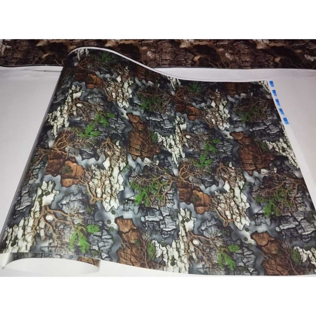 

Stiker Camo Sticker Camouflage Motif Treezyn Black Laminasi Doff Best Wrapping