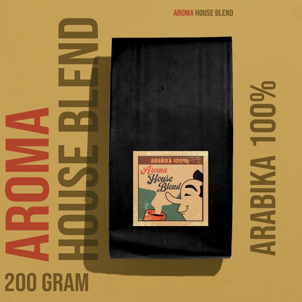 

Aroma House Blend – Kopi Arabika Premium 200gr | 100% Arabika | Fresh Roast Strong & Manis