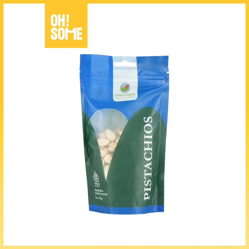 

OHSOME - Francis Organic Pistachios Makanan Ringan Snack Kacang Ukuran 100g