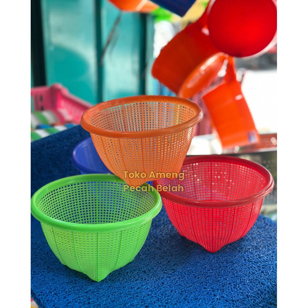 Keranjang Bawang Mini Keranjang Serbaguna | Keranjang Plastik Bulat Keranjang Kalo Kenduri | Keranja