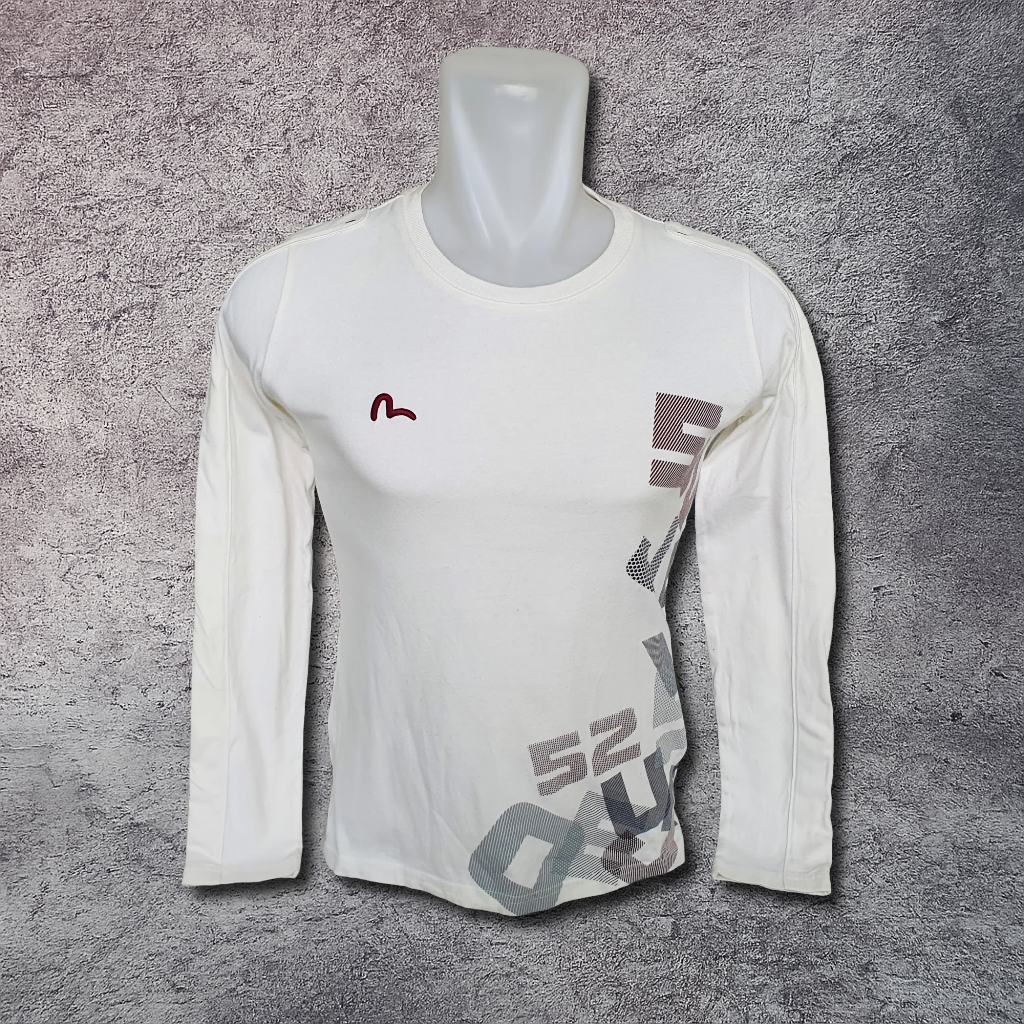 Baju Kaos Sweater Wanita / Anak EVISU - Size M / Lebar Dada 45 cm - Original - Second