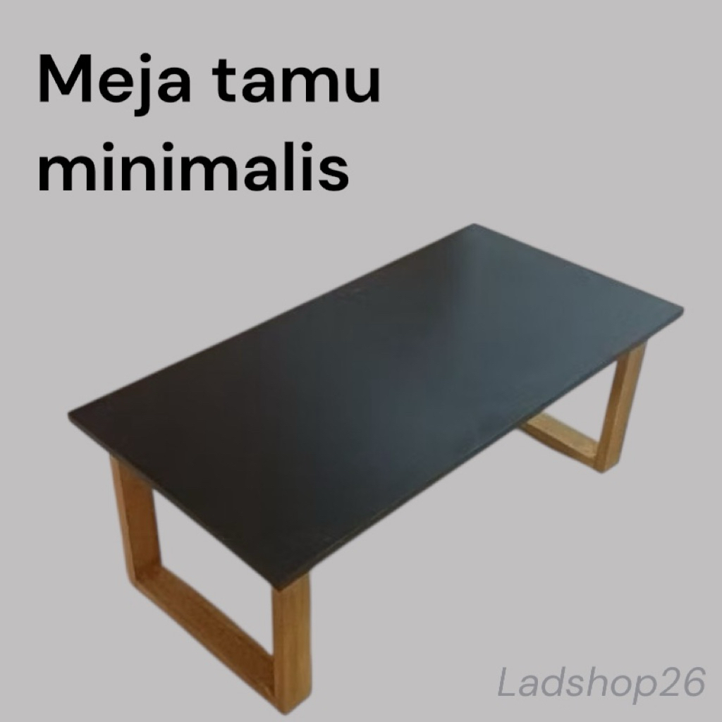 meja tamu minimalis aesthetic / meja kotak kayu multifungsi / meja laptop / meja belajar anak / meja