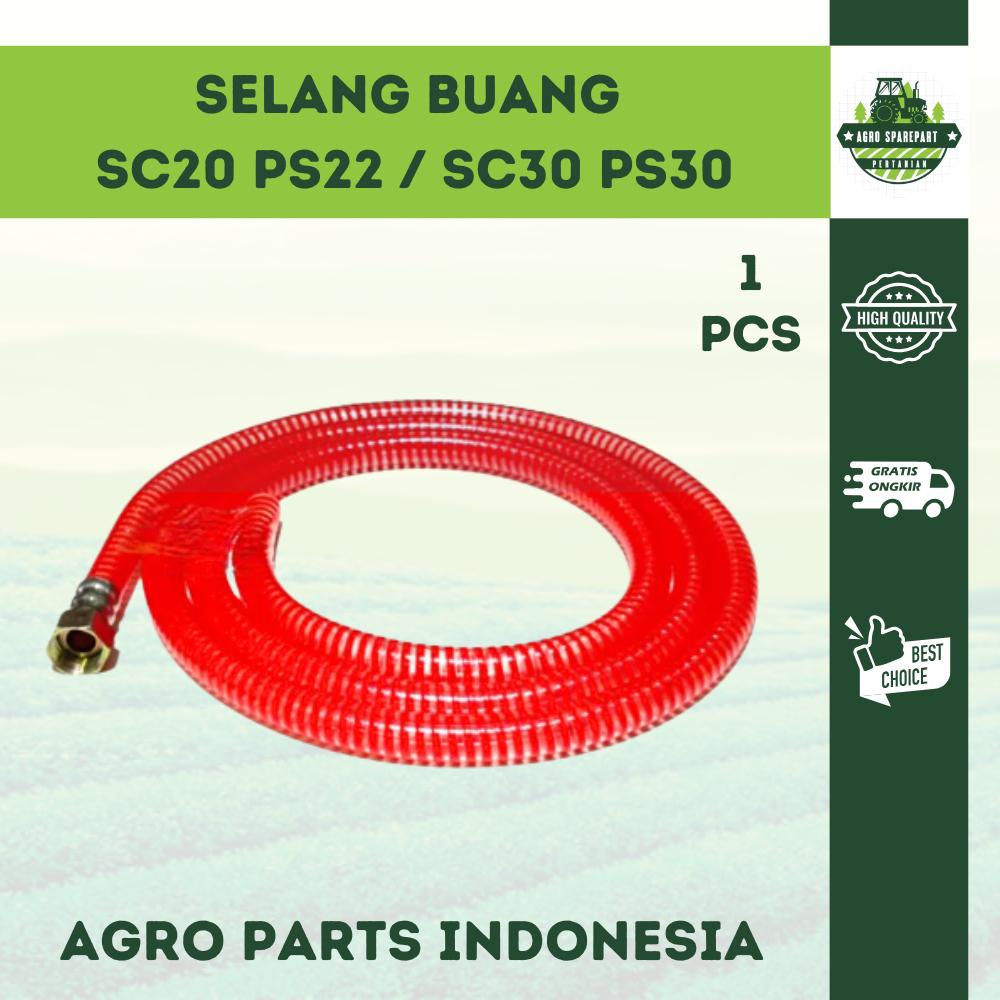 Selang Buang Overflow Hose PS 22 30 SC 20 30 Power Sprayer Sanchin  Regulator Sirkulasi Mesin Steam 