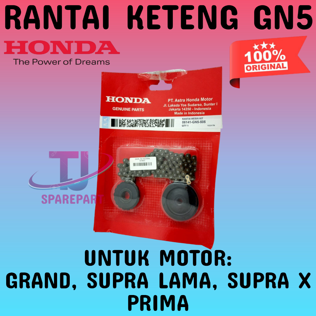 RANTAI KETENG GN5 SATU SET GN5 ASLI ORIGINAL HONDA - GRAND- SUPRA LAMA- SUPRA X- PRIMA