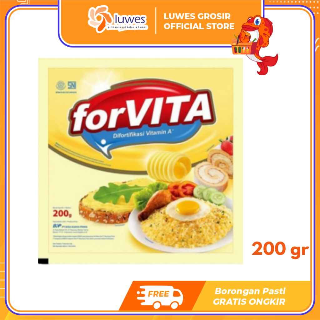 

Margarine Forvita 200 gr Serbaguna Kualitas Premium