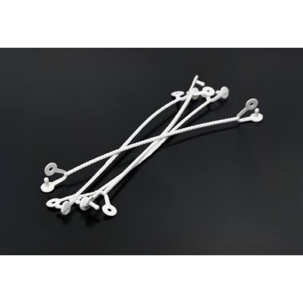 Tali plintir untuk hangtag tali plintir putih isi 20