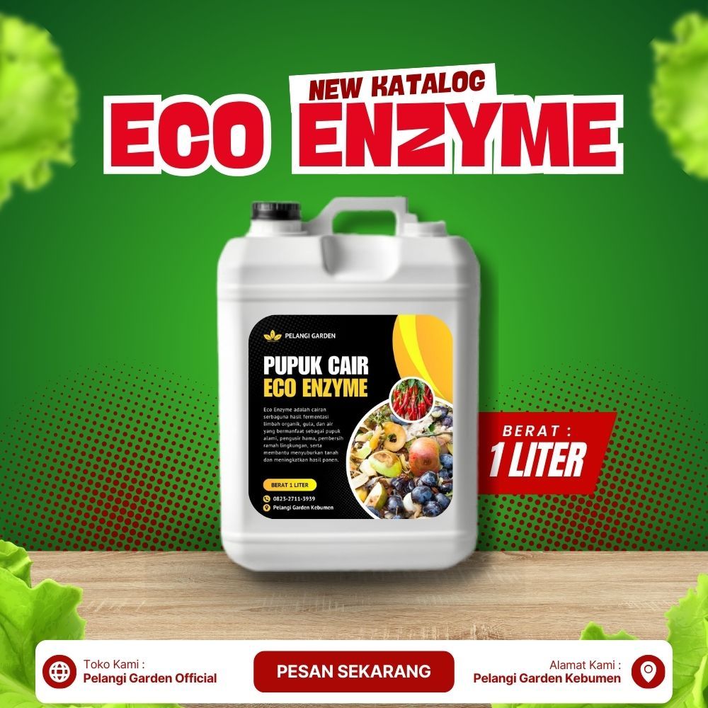 RAMAH LINGKUNGAN  Eco Enzyme Pupuk Organik, Eco Enzyme Pupuk Cair Isi 1 Liter