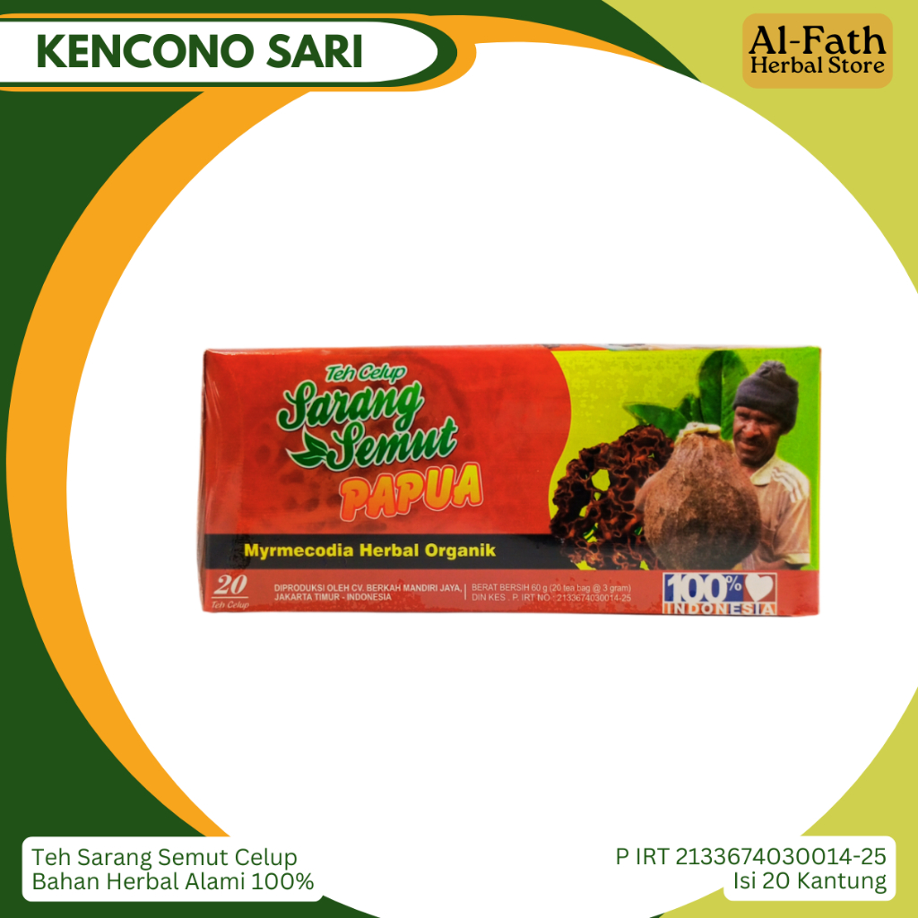 

Teh Sarang Semut Papua Celup Kencono Sari Menurunkan Kolesterol Mengontrol Gula Darah