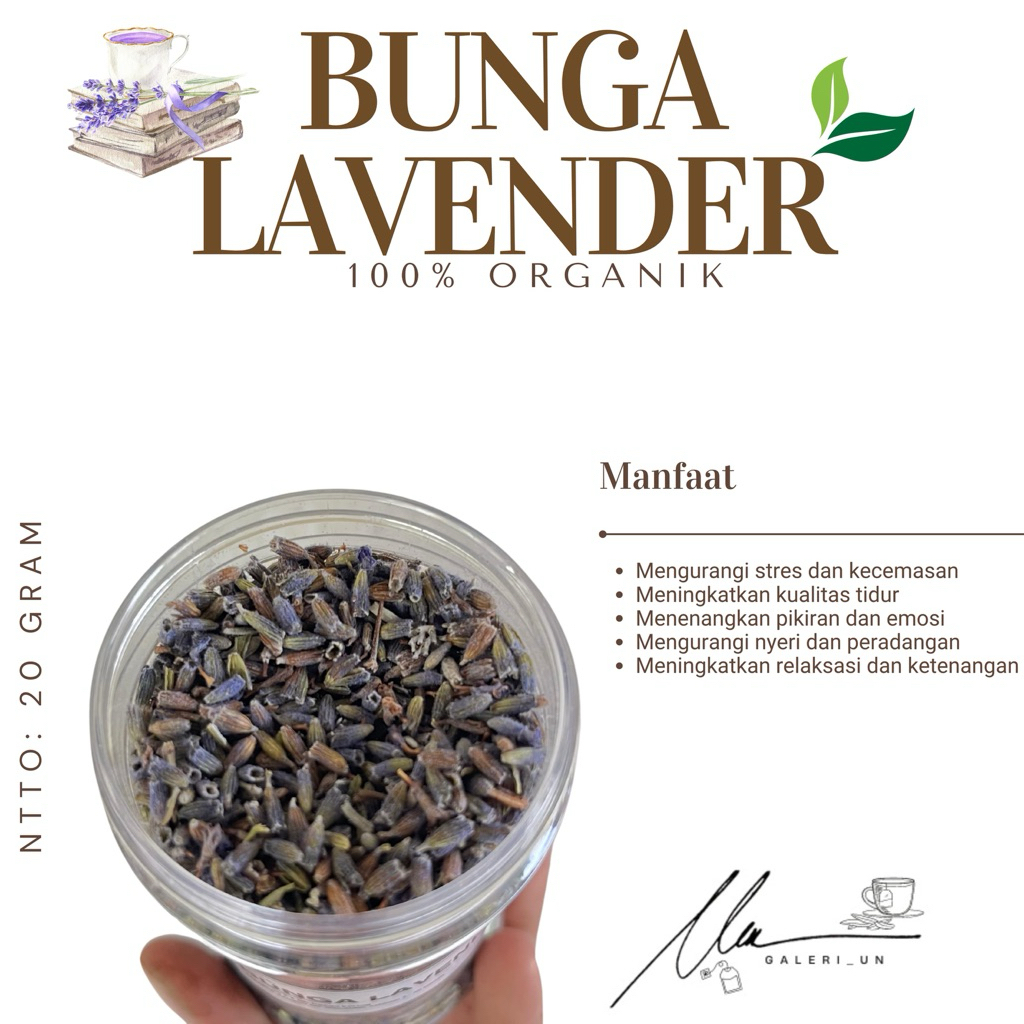 

BUNGA LAVENDER/LAVENDER LEAF 20 gr