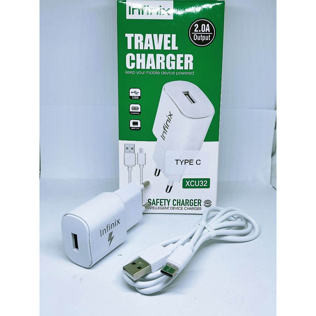 Charger INFINIX XCU32 Infinix Hot 30i, Hot 12 Pro, Hot 30, Hot 11 TYPE C INFINIX XCU-32 TYPE-C