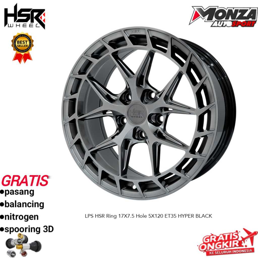 Velg mobil Hsr Lps ring 17 Bmw Countryman Touareg Transporter