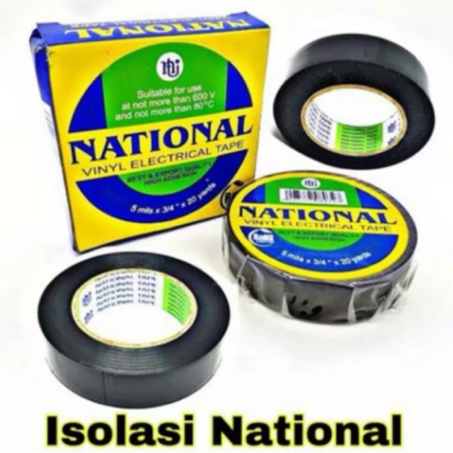 (HARGA GROSIR) SELOTIP ISOLASI NATIONAL MURAH HEMAT
