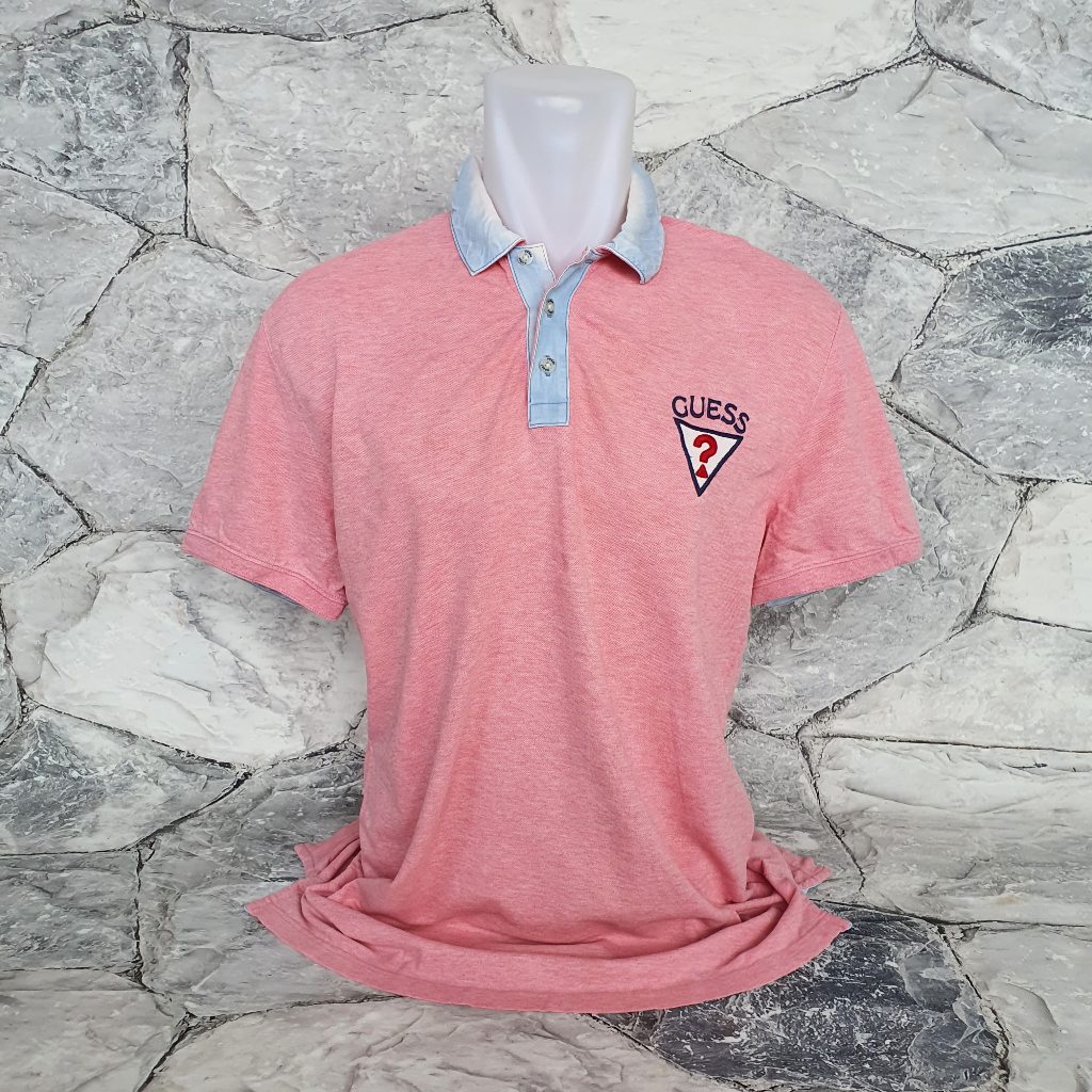 Baju Kaos Polo GUESS - Size L sd XL / LD 55 cm - Original - Second