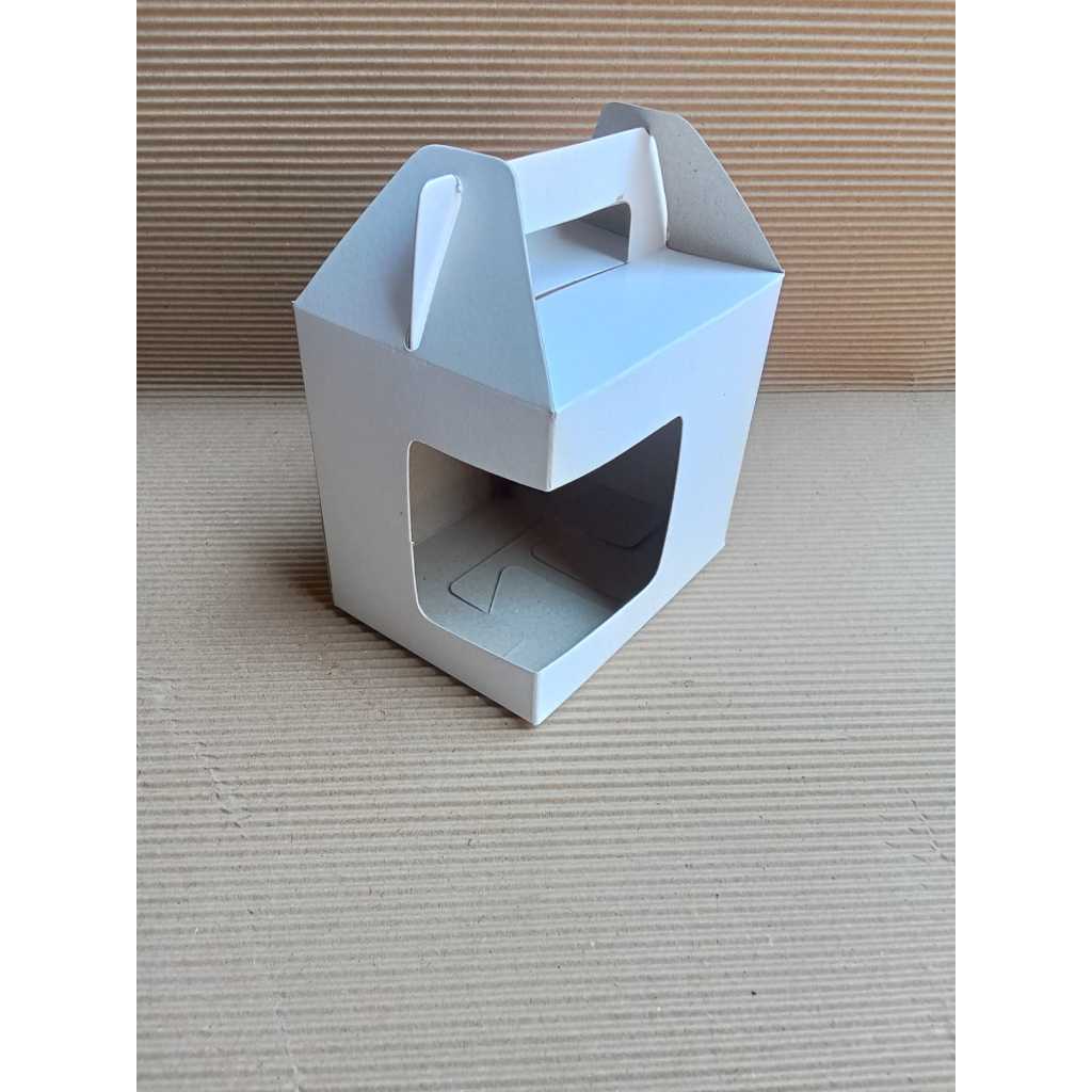 

Box Mug Tenteng ukuran 11x8x10 Box Tempat Mug Souvenir (isi 25 pcs) putih