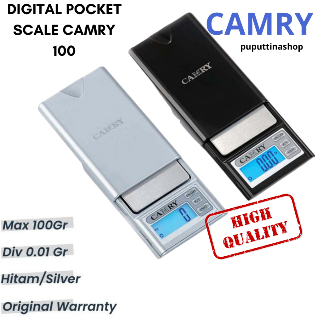 DIGITAL POCKET SCALE CAMRY 100/ TIMBANGAN DIGITAL CAMRY 100 gram 0.01