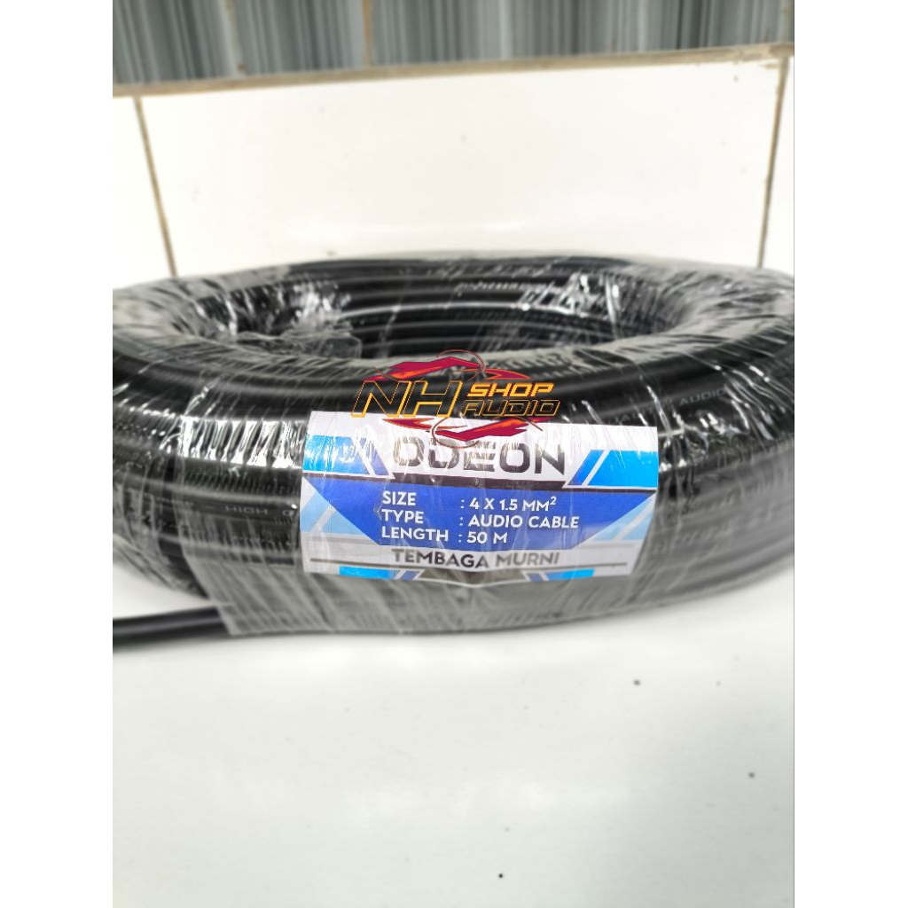Kabel Speaker Audio ODEON 4X1,5mm 4x1,5 4 x 1,5 4x1,5mm 4x1.5 mm 4x1, 5 4x1,5 mm Roll 50 Meter 50 M 