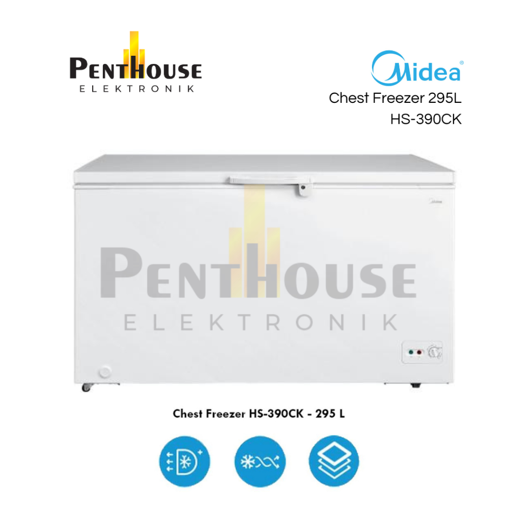 Midea Chest Freezer 299L HS-390CK / 300 Liter HS390CK / 390 CK