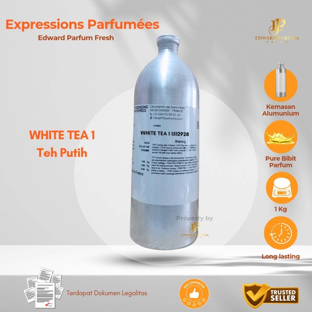 Bibit Parfum by Expression - White Tea 1 | Teh Putih Kemasan 1 Kg Segel
