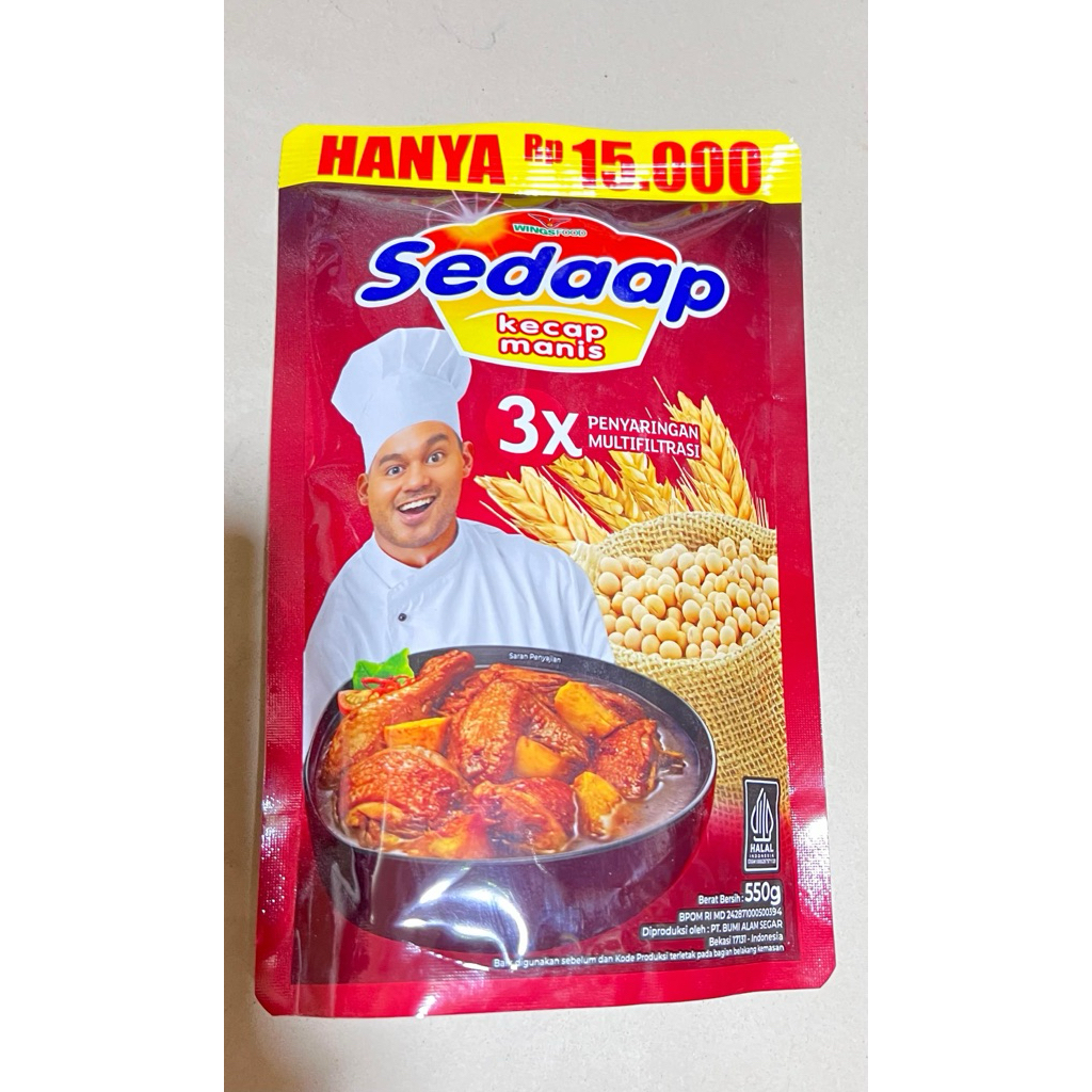 

Kecap Refill/ Kecap Manis Sedaap Kemasan Refill Isi 550gr