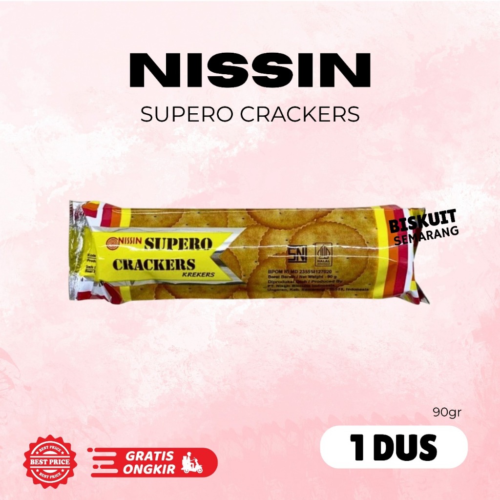 

Nissin Supero crackers 1 Dus isi 30pcs Supero Rasa Asin Gurih