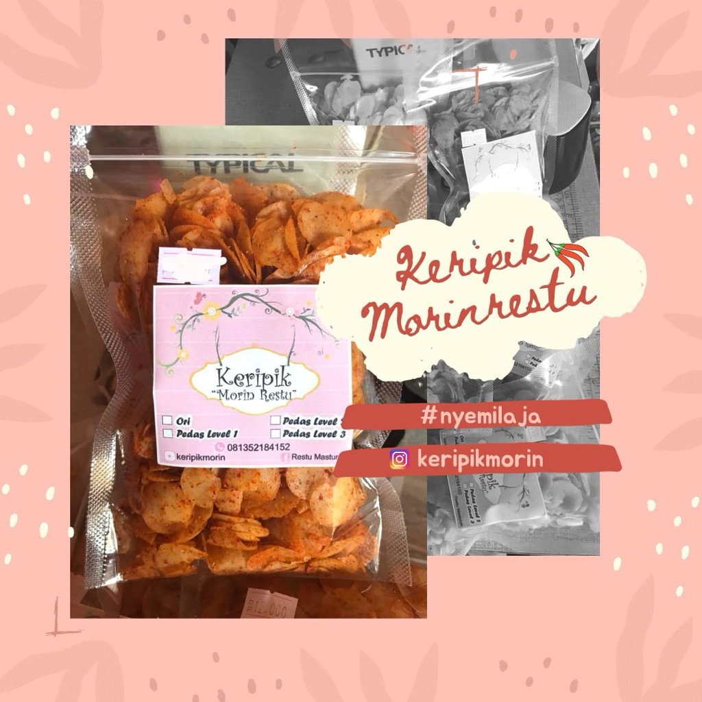

keripik morin (cimol kering)