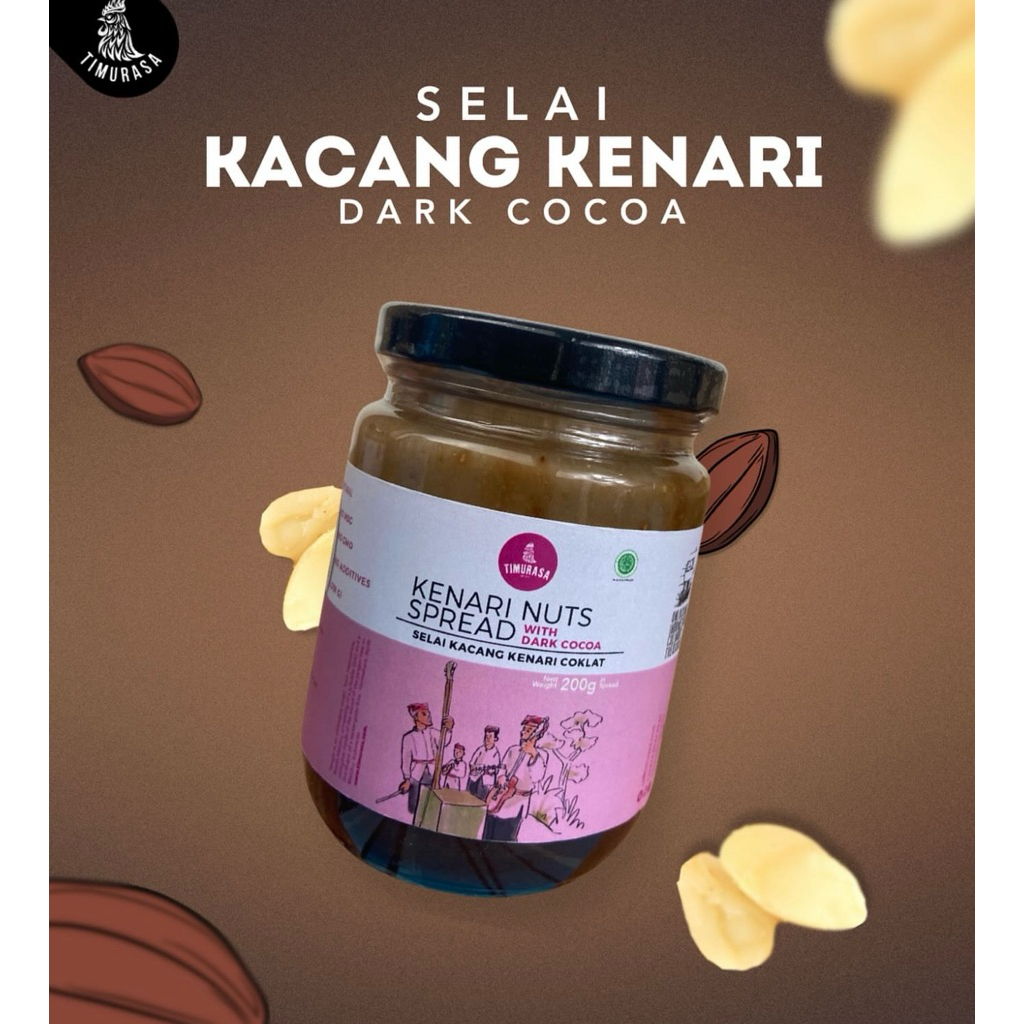 

SELAI KACANG KENARI COKELAT TIMURASA / KENARI NUTS SPREAD