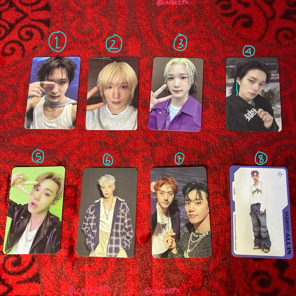 P1harmony official photocard kpop