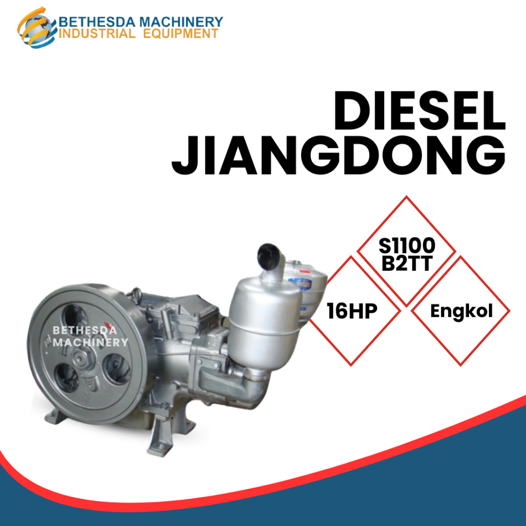 Jiangdong Diesel 16 HP / 16 PK Tanpa tangki mesin Penggerak solar