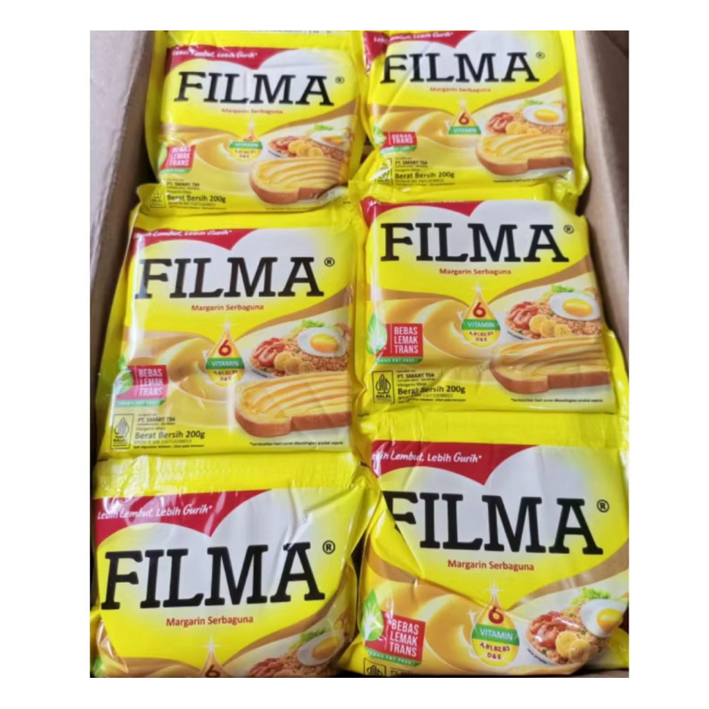 

Paket 30pcs FILMA MARGARIN SERBAGUNA KEMASAN 200 gram