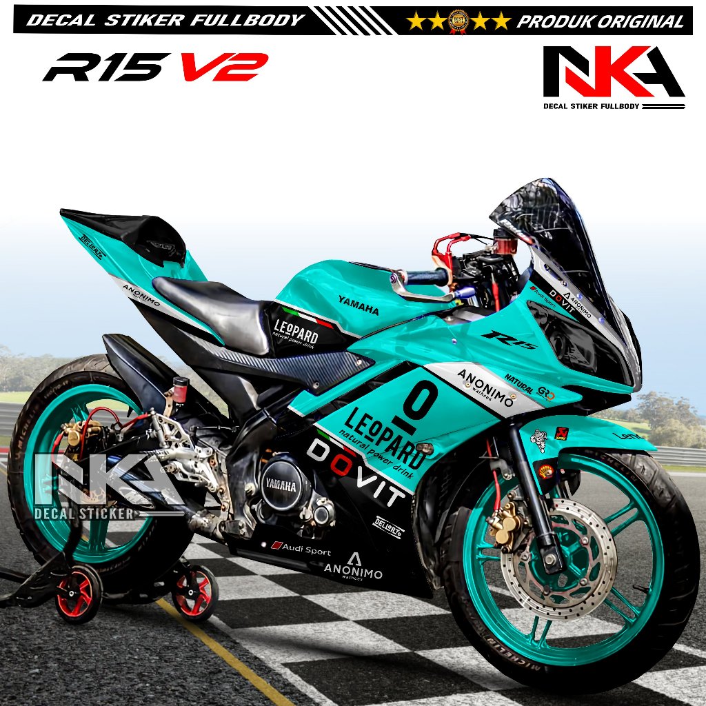 (COD) Decal R15 V2 Full Body - Stiker R15 V2 Full Body Striping R15 V2 Full Body Motif Racing