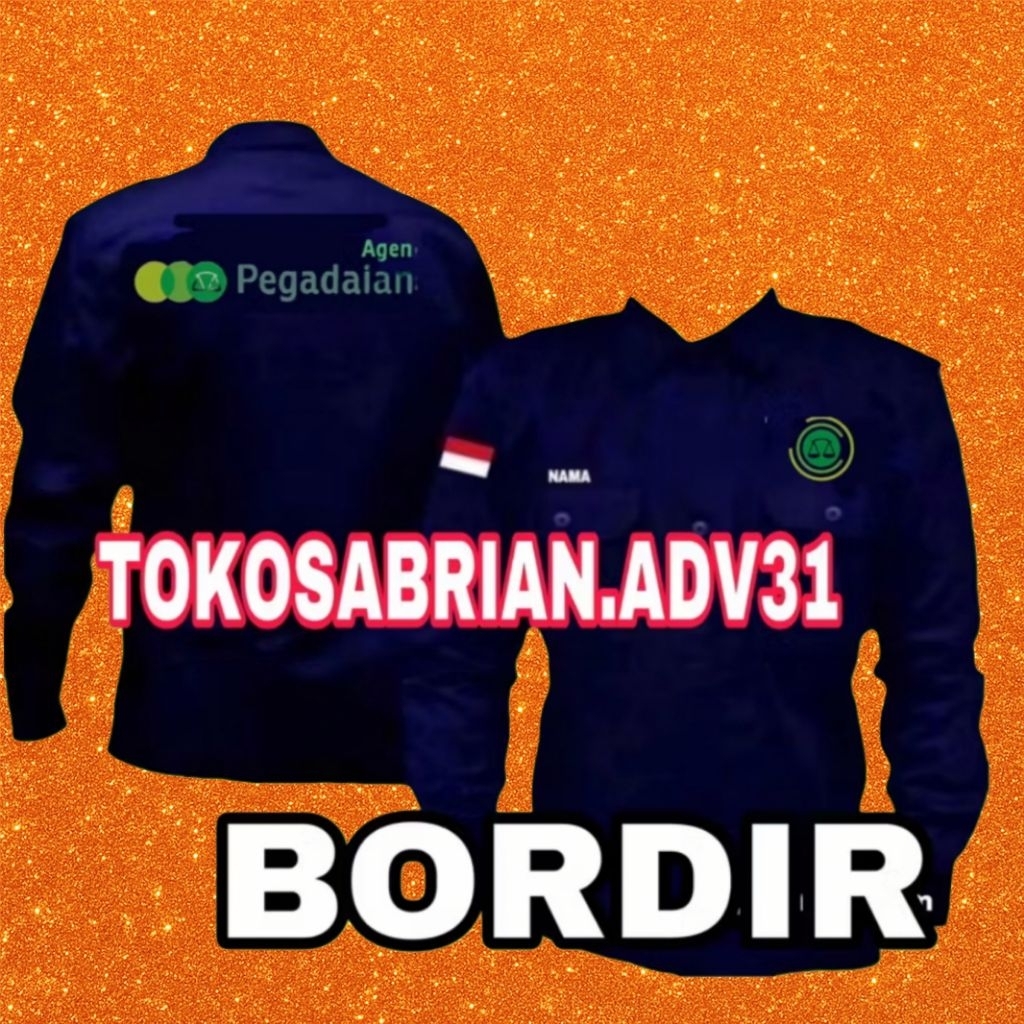 KEMEJA AGEN PEGADAIAN BAJU AGEN PEGADAIAN SERAGAM PEGADAIAN