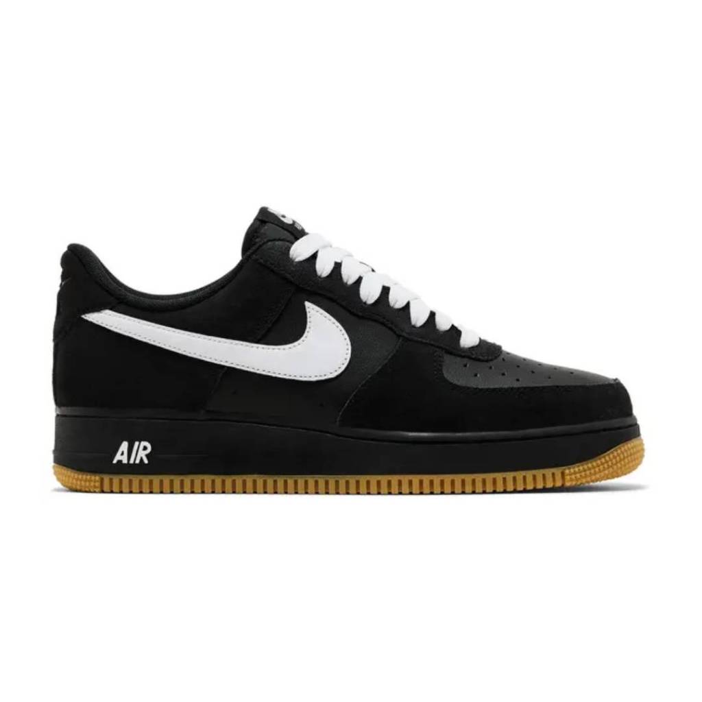 Nike Air Force 1 '07 LV8 Black/Gum/White Sneakers Pria ORIGINAL