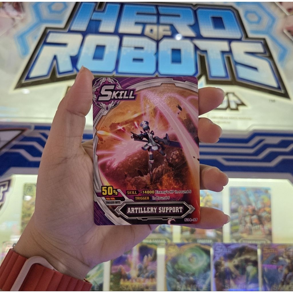 Collection Card Hero of Robots TRIGGER ARTILLERY SUPPORT S14-17 Galaxy Epoch Ver 2