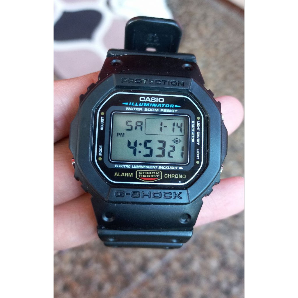 Casio G-Shock DW-5600e Illuminator Second/Bekas/Preloved