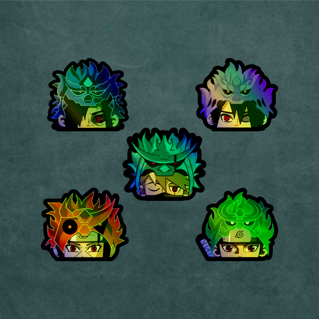 

Sticker Anime Hologram Susano Hat Peeker Size 6 - 6.5 cm