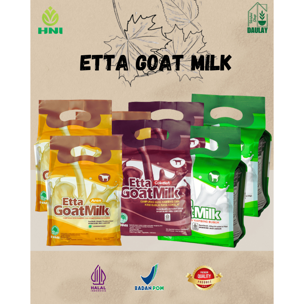 

ETTA GOAT MILK ORIGINAL 10 SACHET (SUSU KAMBING ASLI HERBAL)