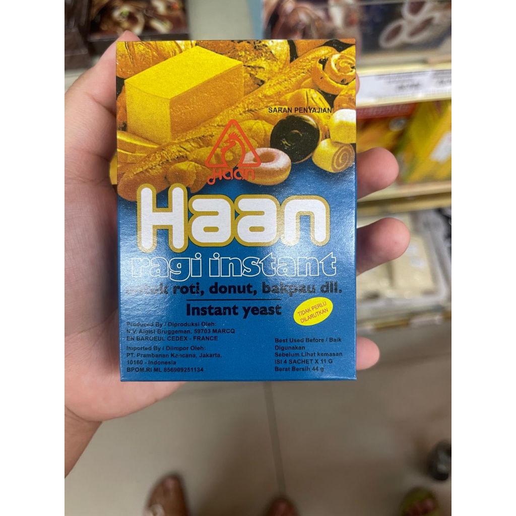 

Ragi Instan Haan 11gr – Untuk Roti, Donat, Kue, Adonan Baking & Fermentasi