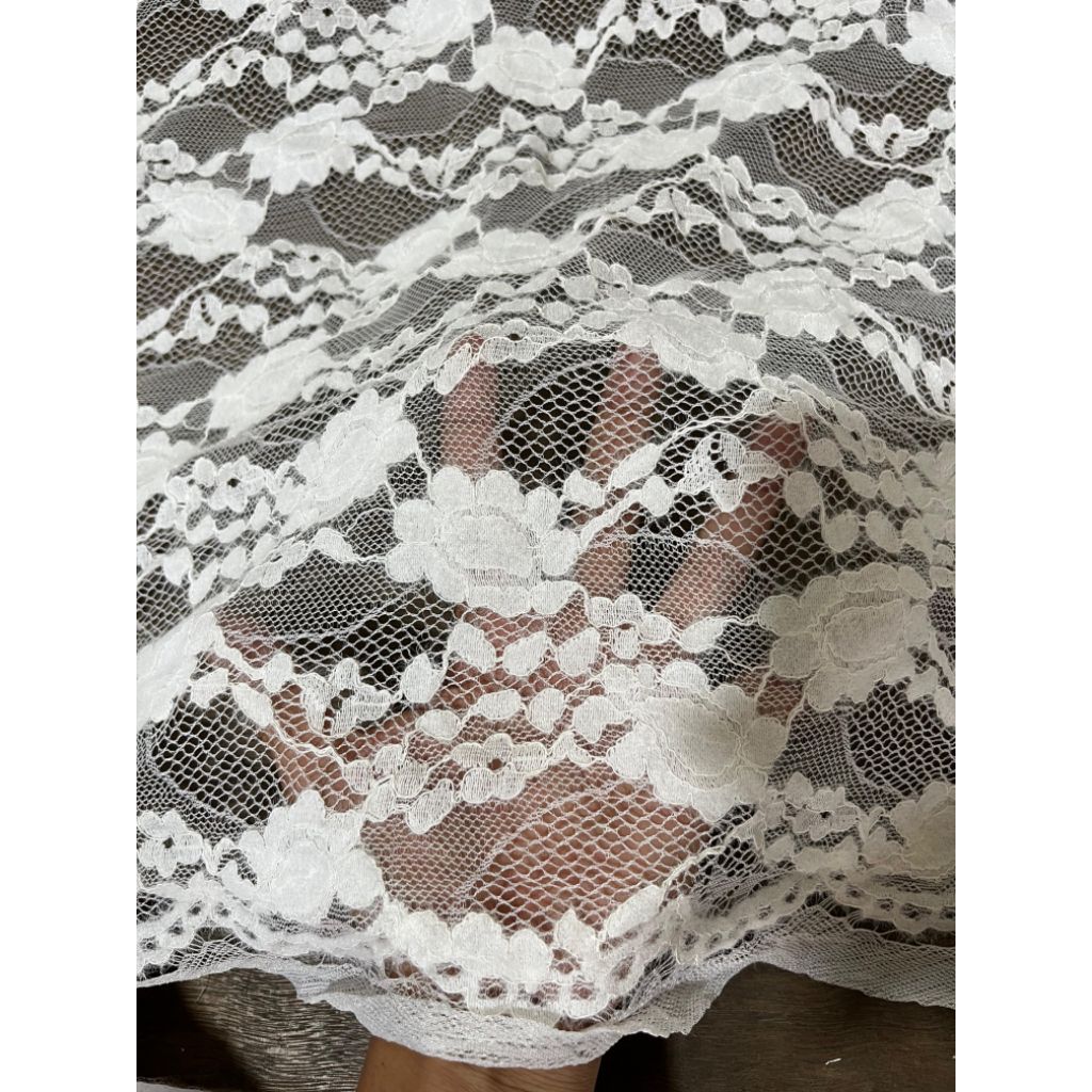 kain katun bordir motif - kain katun bordir meteran - kain katun bordir premium - bahan katun bordir