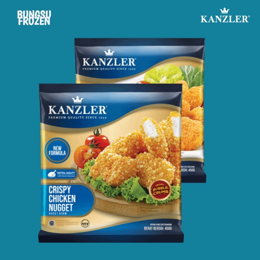 

Kanzler Crispy Chicken Nugget Premium Quality - Naget Ayam Crispy (450 gram)