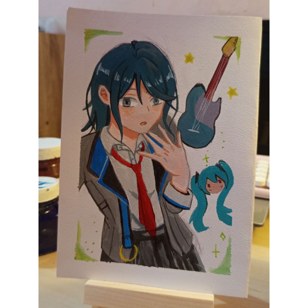 

Jasa lukis anime style Painting with acrylic traditional art by @chaotic_honey