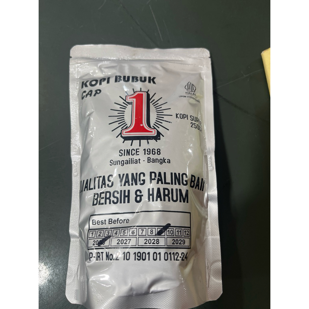 

Kopi Bangka CAP NO 1 (Alumunium)