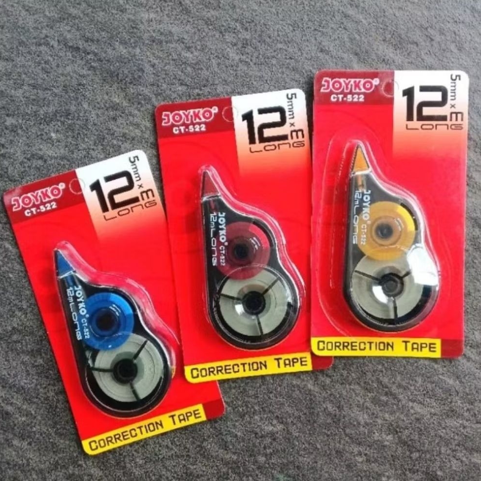 

TIP-EX KERTAS | CORRECTION TAPE JOYKO CT-522 12 M