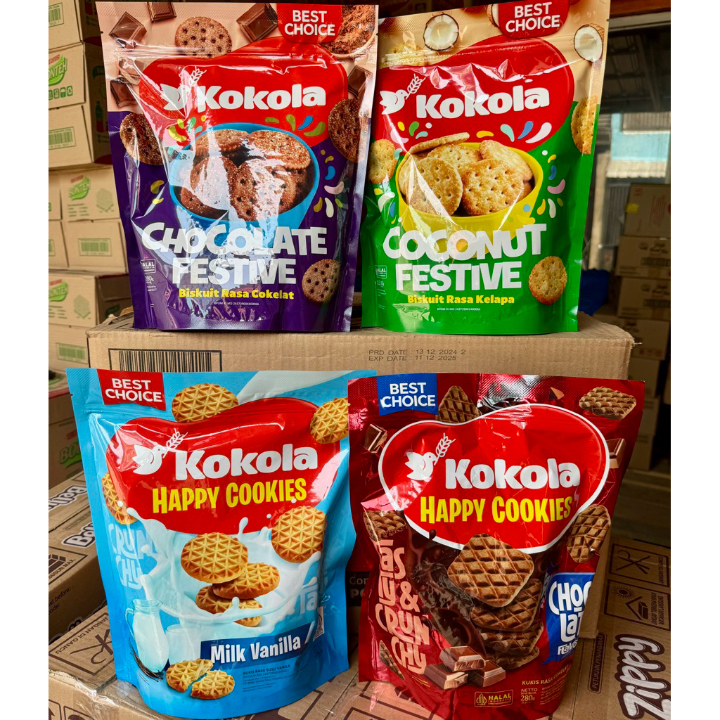 

Kokola pouch jumbo 280gr 1 karton isi 12